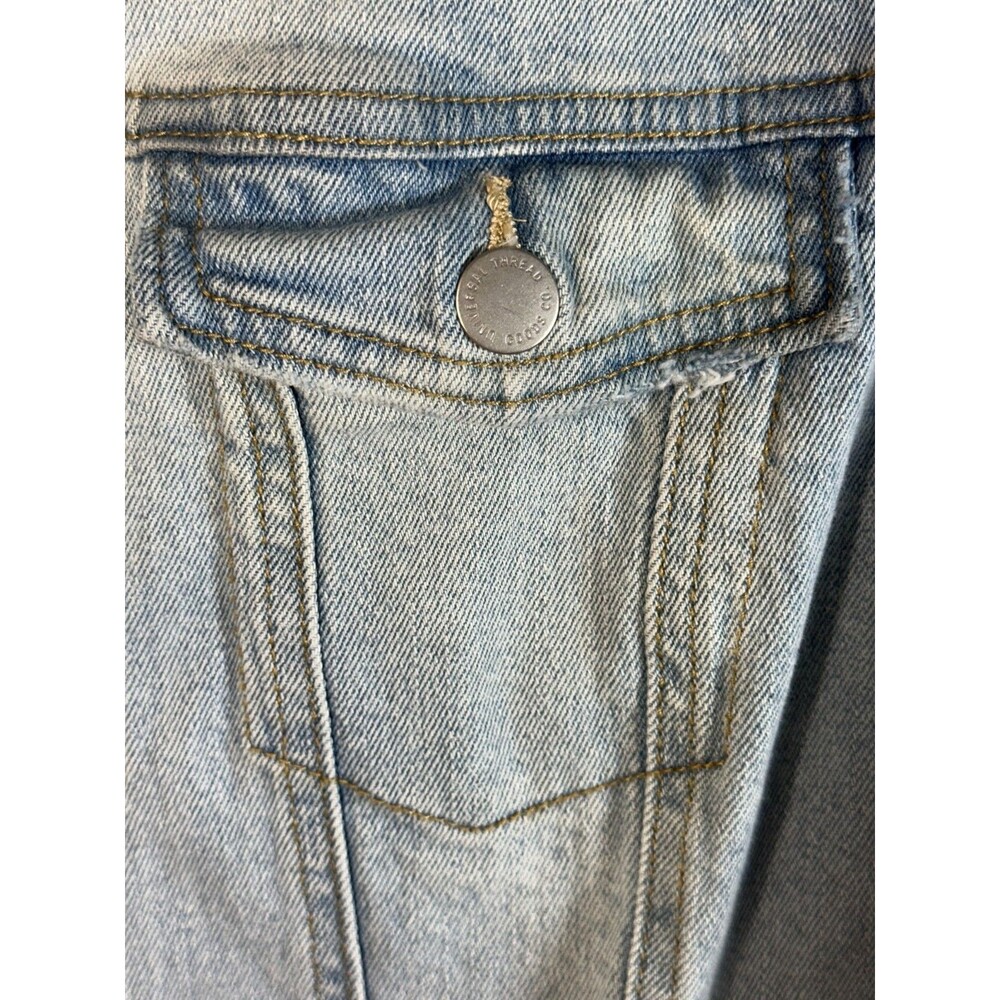 Universal Thread Jean Jacket Wm's Size M Light Wa… - image 6